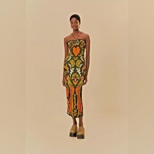 FARM RIO Midi Helena Dress